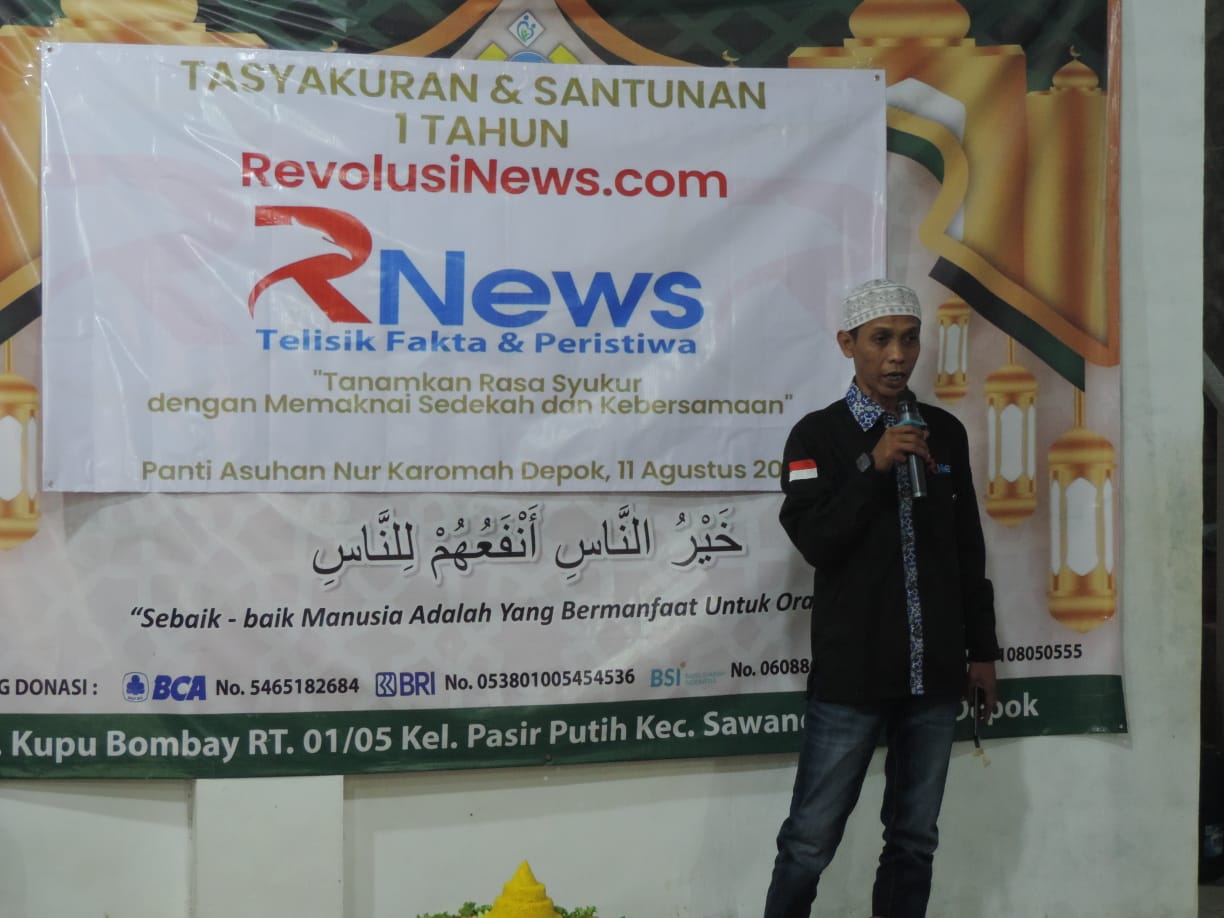 tasyakuran hari lahir revolusi news rnews yang ke 1 tahun