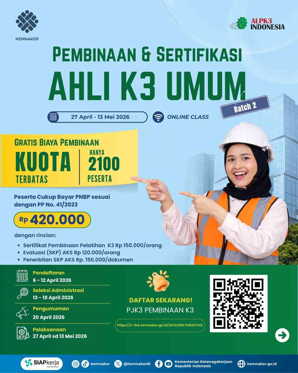 siap siap! kemnaker buka lagi pembinaan k3 gratis untuk 2.100 peserta 3 11zon